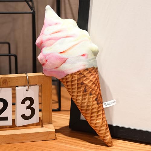 AQCQDQ Eiscreme Kuscheltier Plüschtier, Kuscheltie Tier Kissen Niedlich Puppe Flauschiges Stofftier, Stofftier aus weichem Plüsch, für Kinder & Erwachsene (50 cm,C) von AQCQDQ