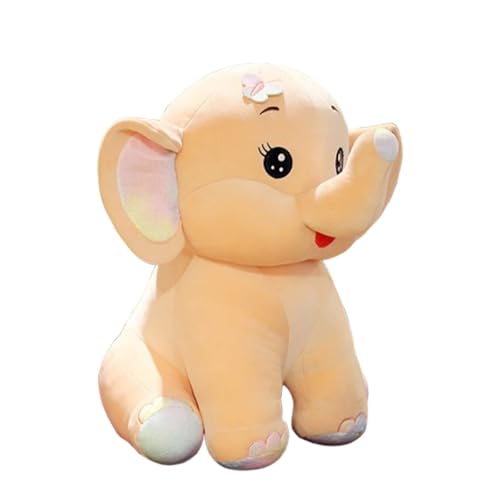 AQCQDQ Elefant Kuscheltier, Plüschtiere - Weiche Und Kuschelige Stofftiere, Plüschtiere Weiches Kuscheltier für Kinder, perfekte Begleiter für Kinder und Neugeborene (85cm,Gelb) von AQCQDQ