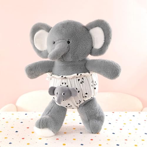 AQCQDQ Elefant Plüschtier, Elefant Kuscheltier, Plüsch Elefant Stofftier, Weiche Niedlich Elefant Puppe Spielzeug Geschenkidee zum Geburtstag (80cm) von AQCQDQ