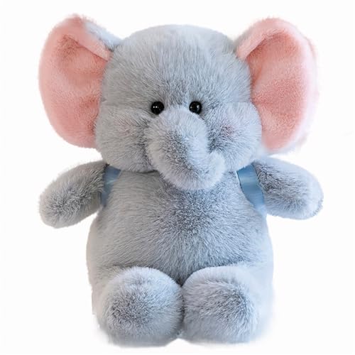 AQCQDQ Elefant Plüschtier, Süßer Cartoon Elefant Puppe, Kuscheltier Elefant Plüsch Spielzeug, Großer Elefant Stofftier, Weiche und Kuschelige Stofftiere für Kinder (60 cm,Grau) von AQCQDQ