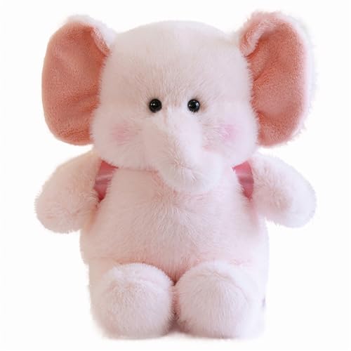 AQCQDQ Elefant Plüschtier, Süßer Cartoon Elefant Puppe, Kuscheltier Elefant Plüsch Spielzeug, Großer Elefant Stofftier, Weiche und Kuschelige Stofftiere für Kinder (60 cm,Rosa) von AQCQDQ