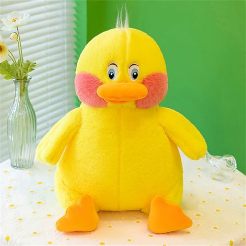 AQCQDQ Ente Kuscheltier, Große Ente Puppe Weiches Kuscheltier, Niedliche Gelbe Ente Plüschpuppe, Enten Stofftier Spielzeug, Geschenk für Kinder Mädchenjah (50 cm,Gelb) von AQCQDQ