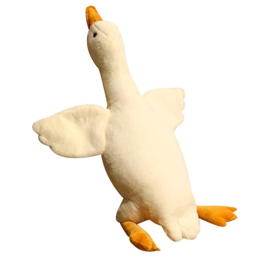 AQCQDQ Ente Kuscheltier, Niedlich Ente Plüschtier, Pummeliges Ente aus Plüsch,Weiches plüsch für Sofa, zum Spielen und Kuscheln, Weiches Schmusetier für Mädchen, Jungen (50 cm,Weiß) von AQCQDQ