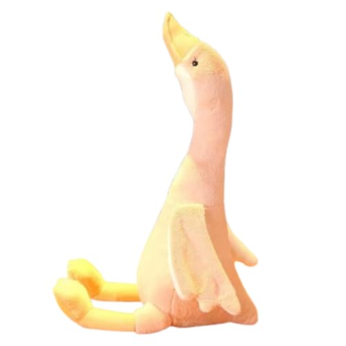 AQCQDQ Ente Kuscheltier, PlüSchtier Gans Spielzeug Einfache Dekoration Wurfkissen Stofftier, zum Spielen und Kuscheln, Geschenk für Kinder Mädchen (50 cm,Rosa) von AQCQDQ
