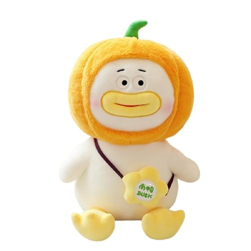 AQCQDQ Ente Kuscheltier, Wurstmaul Ente Plüschtier, Pummeliges Ente aus Plüsch, zum Spielen und Kuscheln, Weiches Schmusetier für Mädchen, Jungen (55 cm,Orange) von AQCQDQ