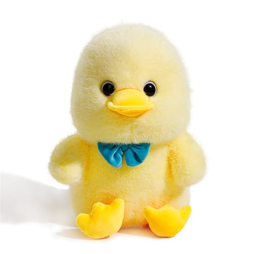 AQCQDQ Ente Kuscheltier Gelb, Ente Plüschtier Weiß, Neue Niedliche Entenpuppe Flauschiger Stofftier Plüschente-Spielzeug Kawaii Gelbe Ente Puppe, Cartoon Ente Geschenke Plüschkissen (50 cm,Gelb) von AQCQDQ
