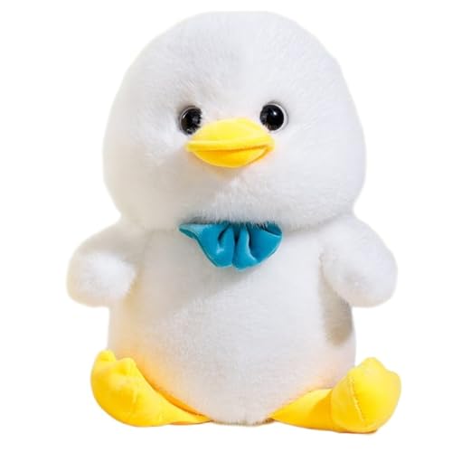 AQCQDQ Ente Kuscheltier Gelb, Ente Plüschtier Weiß, Neue Niedliche Entenpuppe Flauschiger Stofftier Plüschente-Spielzeug Kawaii Gelbe Ente Puppe, Cartoon Ente Geschenke Plüschkissen (50 cm,Weiß) von AQCQDQ
