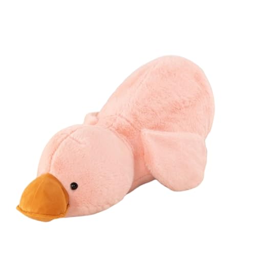 AQCQDQ Ente Kuscheltier KronenEnte Plüschtier, Pummeliges Ente aus Plüsch, zum Spielen und Kuscheln, Weiches Schmusetier für Mädchen, Jungen (100 cm,Rosa) von AQCQDQ