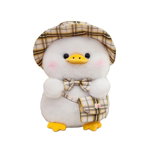 AQCQDQ Ente Kuscheltier Spielzeug, Cartoon Gentleman Ente Kuscheltier Plushie, Happy Cheer Duck Puppe, Kawaii Kuscheltier Plush, Ente Plüschtier, Großes Gänse-stofftier Geschenke Für Kinder (45 cm) von AQCQDQ