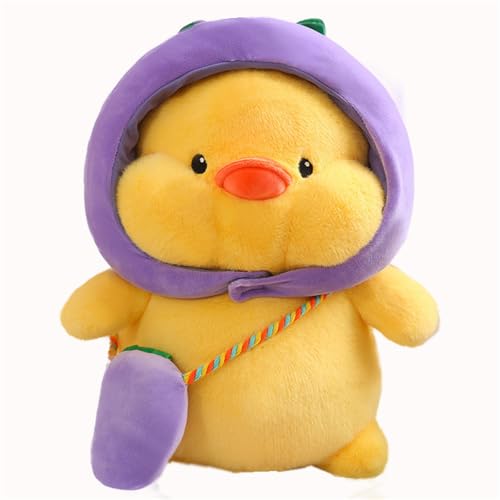AQCQDQ Ente Plüsch, Ente Kuscheltier, Plüschtier Große Ente, Gemütliches Schmusetier Ente, Plüsch Gans Kissen Puppe Geschenk für Fans Kinder (40 cm,Aubergine) von AQCQDQ
