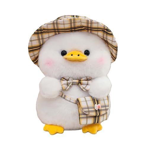 AQCQDQ Ente Plüschtier, Kuscheltier Ente Plüschtier, Niedliche Gentleman Duck Kleine Weiße Entenpuppe, Ente Plüschtier Puppe Stofftier Kissen, Geschenk für Freunde und Kinder (25cm) von AQCQDQ