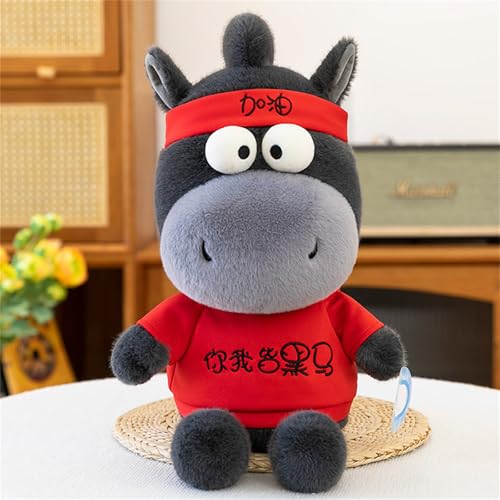 AQCQDQ Esel Puppe, Kuscheltier Esel, Stehendes Kuscheltier Esel, Große Augen Esel Plüschtier, Esel Plüschtier zum Kuscheln und Süße Esel Stofftier für Kinder (45 cm) von AQCQDQ