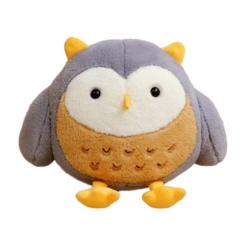 AQCQDQ Eule Plüschtier, Eule Plüsch Spielzeug Puppe, Kuscheltier Eule Stofftier Plüschkissen, Weiche Eule Kuscheltier Plüschtier, Geschenk für Kinder, Familie, Freunde (30cm,Grau) von AQCQDQ