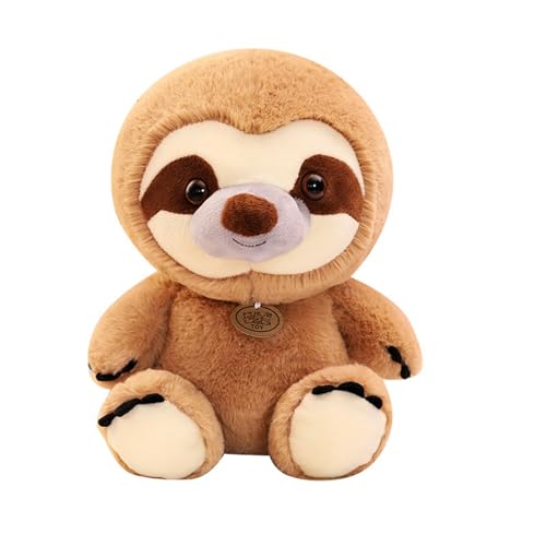 AQCQDQ Faultier Kuscheltier, Simulation Faultier Plüschtier Kissen Deko Koala‌ Kuscheltier Figur Geschenk Weiche Flauschig Stofftier Plushie Spielzeug Für Mädchen Kinder (22 cm) von AQCQDQ