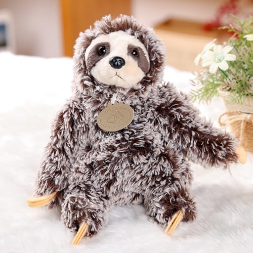AQCQDQ Faultier Plüschtier, Stofftier Faultier, Kuscheltier Faultier, Flauschiges Niedliches Kuschel Faultier zum Spielen, Sammeln & Kuscheln– Gemütliches Schmusetier 30cm von AQCQDQ