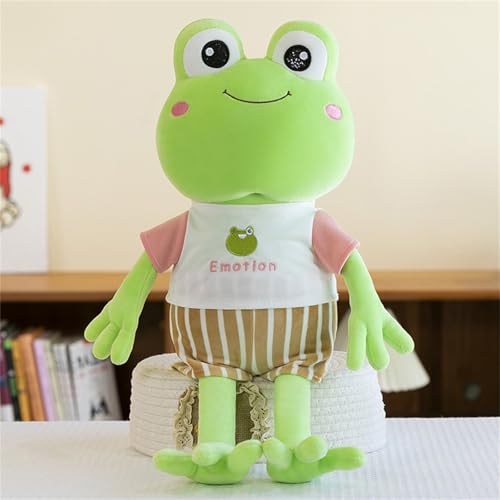 AQCQDQ Frosch Kuscheltier, Kawaii Frosch Plüschtier Stofftier, Frosch Plüsch Spielzeug, Stuffed Animals, Frog Plush Toy, Geschenk für Kinder (70 cm,Rosa) von AQCQDQ