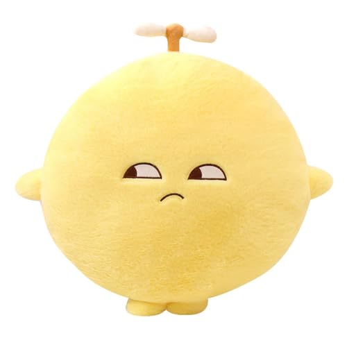 AQCQDQ Fruit Plush, Cartoon Plush Toy Fruit, Rollende Augen Stolz Der Zitrone Stofftiere, Weiche Flauschige Lemon Plüschtiere Plüschkissen Für Kinder Mädchen Jungen (40cm,A) von AQCQDQ