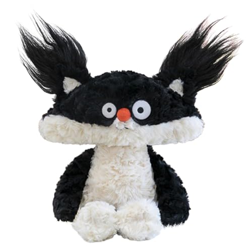AQCQDQ Fuchs Kuscheltier, Fuchs Stofftier aus Weichem Plüsch, Stuffed Animals, Niedliches Plüschtier zum Kuscheln und Spielen, Geschenk für Kinder & Erwachsene (Schwarz,35 cm) von AQCQDQ