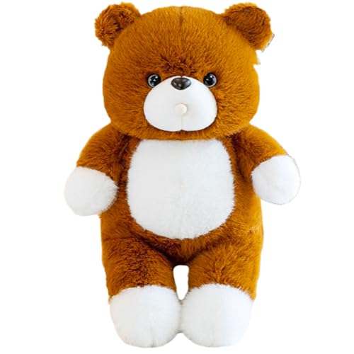 AQCQDQ Fuchs Plüschtier Kissen Fuchs Kuscheltier Kawaii Fuchs Plüschtiere Süßes Stofftiere Fuchs Plüschkissen Teddybär Plüschtier Kuschelkissen für Jungen und Mädchen (50 cm,Bär) von AQCQDQ