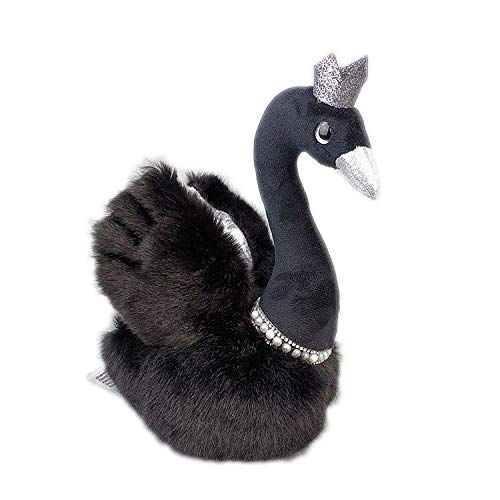 AQCQDQ Gans Kuscheltier, Gans Plüschtier, zum Spielen und Kuscheln, Weiches Schmusetier für Mädchen, Jungen, Babys (28 cm,schwarz) von AQCQDQ