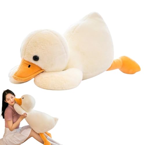 AQCQDQ Gans Plüschtier Stofftier Gans, Kuscheltier Ente Plüschtier, Spielzeug Plüsch Gans, Ente Puppe Flauschiges Stofftier zum Spielen & Kuscheln, Geschenk für Kinder Mädchen (50cm) von AQCQDQ