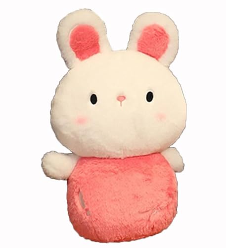 AQCQDQ GefüLltes Plüschtier Hase, Stofftier Hasen, Weißer Hase Plüschtier, Weiches Plüsch-Kaninchen-Spielzeug Kuscheltier für Mädchen und Jungen (100 cm,Rot) von AQCQDQ