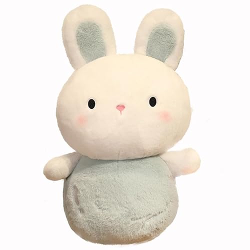 AQCQDQ GefüLltes Plüschtier Hase, Stofftier Hasen, Weißer Hase Plüschtier, Weiches Plüsch-Kaninchen-Spielzeug Kuscheltier für Mädchen und Jungen (80 cm,Grün) von AQCQDQ