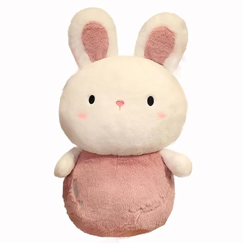 AQCQDQ GefüLltes Plüschtier Hase, Stofftier Hasen, Weißer Hase Plüschtier, Weiches Plüsch-Kaninchen-Spielzeug Kuscheltier für Mädchen und Jungen (80 cm,Rosa) von AQCQDQ