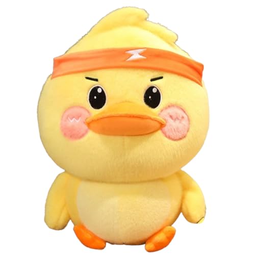 AQCQDQ Gelbe Ente Weiche Plüschtier, Ente Kuscheltier, Kuscheltier Ente, Gemütliches Schmusetier Ente, Ente Stofftier Plüschtiere,Süßes Flauschiges Plüschtiere Ente (25 cm,B) von AQCQDQ