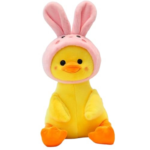 AQCQDQ Gelbe Ente Weiche Plüschtier,Plüsch-Entchen, weiche Stofftiere,Gelb Ente Kuscheltier,Ente Plüschtier,Ente Stofftier Plüschtiere, weich für Kleinkinder, Kinder, Jungen, Mädchen (25 cm,Hase) von AQCQDQ