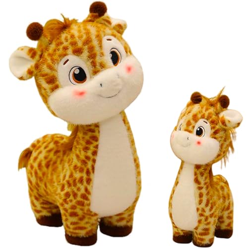 AQCQDQ Giraffe Plüschtier,Giraffe Kuscheltier Groß Stehend Riesen,Stofftier Süße Giraffe Plüsch Spielzeug Weiches Spielzeug Puppe für Kinder Geburtstag (50 cm,REH) von AQCQDQ
