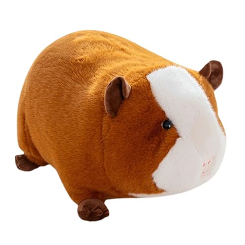 AQCQDQ Hamster Plüschtier,Hamster Weiche Kuscheltiere Kissen,Hamster Spielzeug Kawaii Plüsch,Hamster Plüschtier Kleine Kuschelpuppe,Festivalgeschenk für Freunde Familien (48cm,Braun Weiß) von AQCQDQ