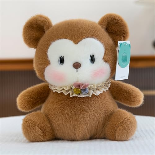AQCQDQ Hase Kuscheltier Weißes Kaninchen Puppe Tier Plüsch Spielzeug, Superweich Mit Langen Ohren Hase Flauschiger Stofftier Kawaii Kuscheltier Perfekt Für Jungen Und Mädchen (16 cm,Bär) von AQCQDQ