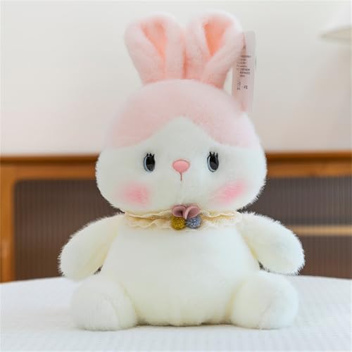 AQCQDQ Hase Kuscheltier Weißes Kaninchen Puppe Tier Plüsch Spielzeug, Superweich Mit Langen Ohren Hase Flauschiger Stofftier Kawaii Kuscheltier Perfekt Für Jungen Und Mädchen (16 cm,Kaninchen) von AQCQDQ