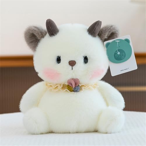 AQCQDQ Hase Kuscheltier Weißes Kaninchen Puppe Tier Plüsch Spielzeug, Superweich Mit Langen Ohren Hase Flauschiger Stofftier Kawaii Kuscheltier Perfekt Für Jungen Und Mädchen (23 cm,Schaf) von AQCQDQ