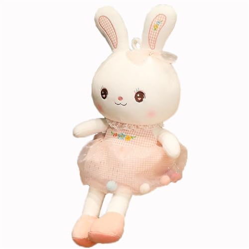 AQCQDQ Hase Stofftier, Plüschtier mit Schlappohren, Niedliches Kaninchen Plüschtier, Flauschiges Weich Kaninchen Spielzeug, Plüschtier für Mädchen, Jungen & Babys (110 cm,Rosa) von AQCQDQ