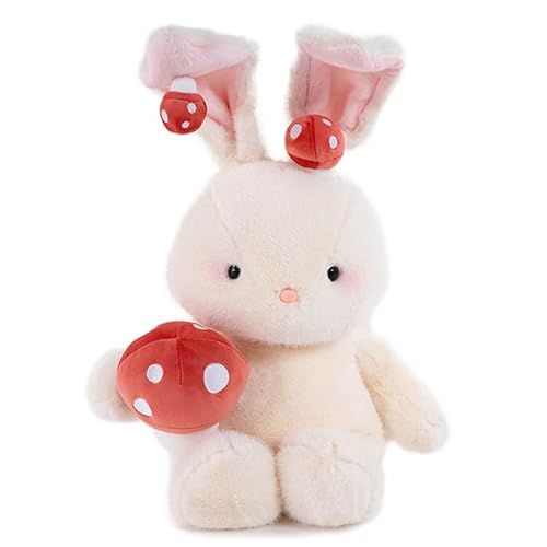 AQCQDQ Hase Stofftier Klein Weiß, Hase Kuscheltier, Niedliches Kaninchen-Plüschtier, Plüschtier Hase Kaninchen Mit Schlappohren, Kuscheltier für Mädchen und Jungen (40 cm) von AQCQDQ