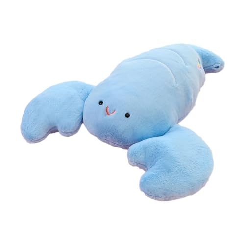 AQCQDQ Hummer Kuscheltier Plüschtier Stofftier, Kreative Plüsch Puppe Hummer, Realistische Plüsch Hummer Puppe, Weiche Flauschige Hummer Plüschtiere, Geschenke für Kinder, Jungen, Mädchen (52cm,Blau) von AQCQDQ