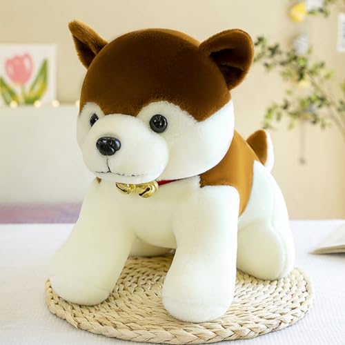 AQCQDQ Husky Plüschtier, Husky Kuscheltier, Husky Stofftier Hund, Niedliche Husky Plüsch Hund, Flauschige Weich Husky Hund Plüsch Spielzeug Geschenk für Kinder (65cm,Braun) von AQCQDQ