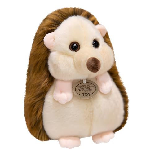 AQCQDQ Igel Kuscheltier, Simulation Igel Plüschtier, Plüsch Igel Stofftier, Lustig Wurfkissen, Geschenk für Kinder, Mädchen und Jungen (20 cm) von AQCQDQ