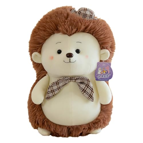 AQCQDQ Igel Plüschtier, Kuscheltier Igel Plüsch Kissen, Niedliche Igel Plüsch Pielzeug Plüschtiere, Weiches Igel Kuscheltier Stofftier, Geschenke für Kinder Mädchen und Jungen (50cm,Braun) von AQCQDQ