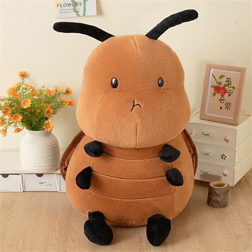 AQCQDQ Kakerlaken PlüSchtier, Simulierte Kakerlaken-Stofftier, Süße Kakerlaken Kuscheltier, Geschenk für Kinder, Kakerlakenfiguren füR Familie, Freunde, Kollegen (70 cm,B) von AQCQDQ