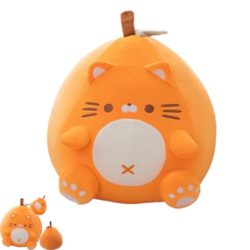 AQCQDQ Katze Plüschkissen, Kätzchen Kuscheltier, Süße Plüschtiere Katze, Stofftiere Katzen Kissen Kawaii Niedliche Weiche Katze Puppe Spielzeug für Mädchen und Kinder (23cm) von AQCQDQ