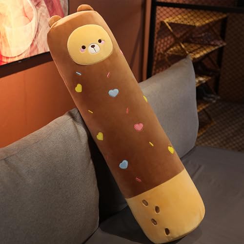 AQCQDQ Keks Plüschtier Kissen, Bequemes Kissen, Flauschig Dekokissen Mit Füllung, Flauschiges Deko Kissen Für Baby & Kinderzimmer - Für Mädchen & Jungen (130 cm,B) von AQCQDQ