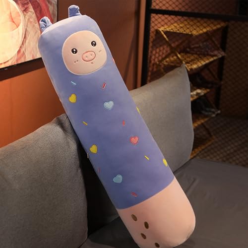 AQCQDQ Keks Plüschtier Kissen, Bequemes Kissen, Flauschig Dekokissen Mit Füllung, Flauschiges Deko Kissen Für Baby & Kinderzimmer - Für Mädchen & Jungen (130 cm,D) von AQCQDQ
