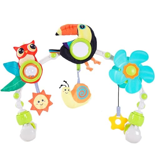AQCQDQ Kinderwagen Spielbogen Spielzeug, Babyschale Spielzeug, Aktivität Spiral Plüsch Spielzeug für Bett, Laufstall, Babyschale & Autositz AQCQDQ Kinderwagen Spielbogen Spielzeug, Babyschale Spielzeug, Aktivität Spiral Plüsch Spielzeug für Bett, Laufstall, Babyschale & Autositz von AQCQDQ