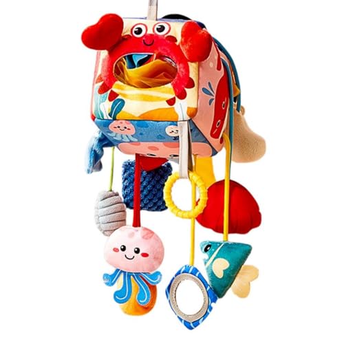 AQCQDQ Kinderwagen Spielzeug, Babys Activity Ausziehbar Spielzeug Hängespielzeug Babyschale Kinderbett Spielzeug Spiral Plüschtier Taschentuchhalter, für Kleinkinder Jungen Mädchen ab Monaten (A) von AQCQDQ
