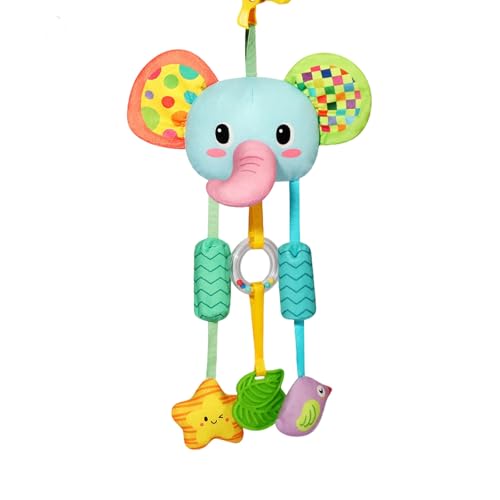 AQCQDQ Kinderwagen Spielzeug, Babys Activity Ausziehbar Spielzeug Hängespielzeug Babyschale Kinderbett Spielzeug Spiral Plüschtier Taschentuchhalter, für Kleinkinder Jungen Mädchen ab Monaten (C) von AQCQDQ