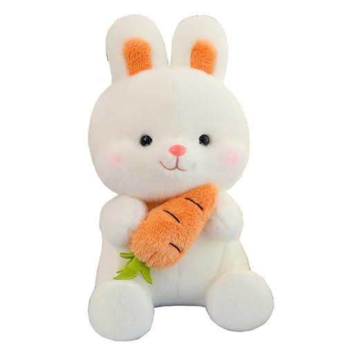 AQCQDQ Kleiner Hase Stofftier, Süßer Kuscheltier Kaninchen, Süßer Rettich Kaninchen Puppe Plüsch Spielzeug, Geburtstagsgeschenke für Jungen und Mädchen (50 cm) von AQCQDQ