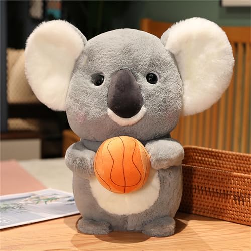 AQCQDQ Koala Kuscheltier, Koala Stofftier, Koala Plüsch Spielzeug Plüschtier, Koala Bär Plüschpuppe Kuscheltier Plüsctier Schlafbär, Flauschiger Weich Plüschspielzeug Für Kinder (50 cm,Basketball) von AQCQDQ
